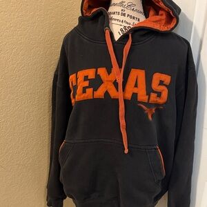 Champs Black and Orange Texas Longhorns Drawstring Hoodie